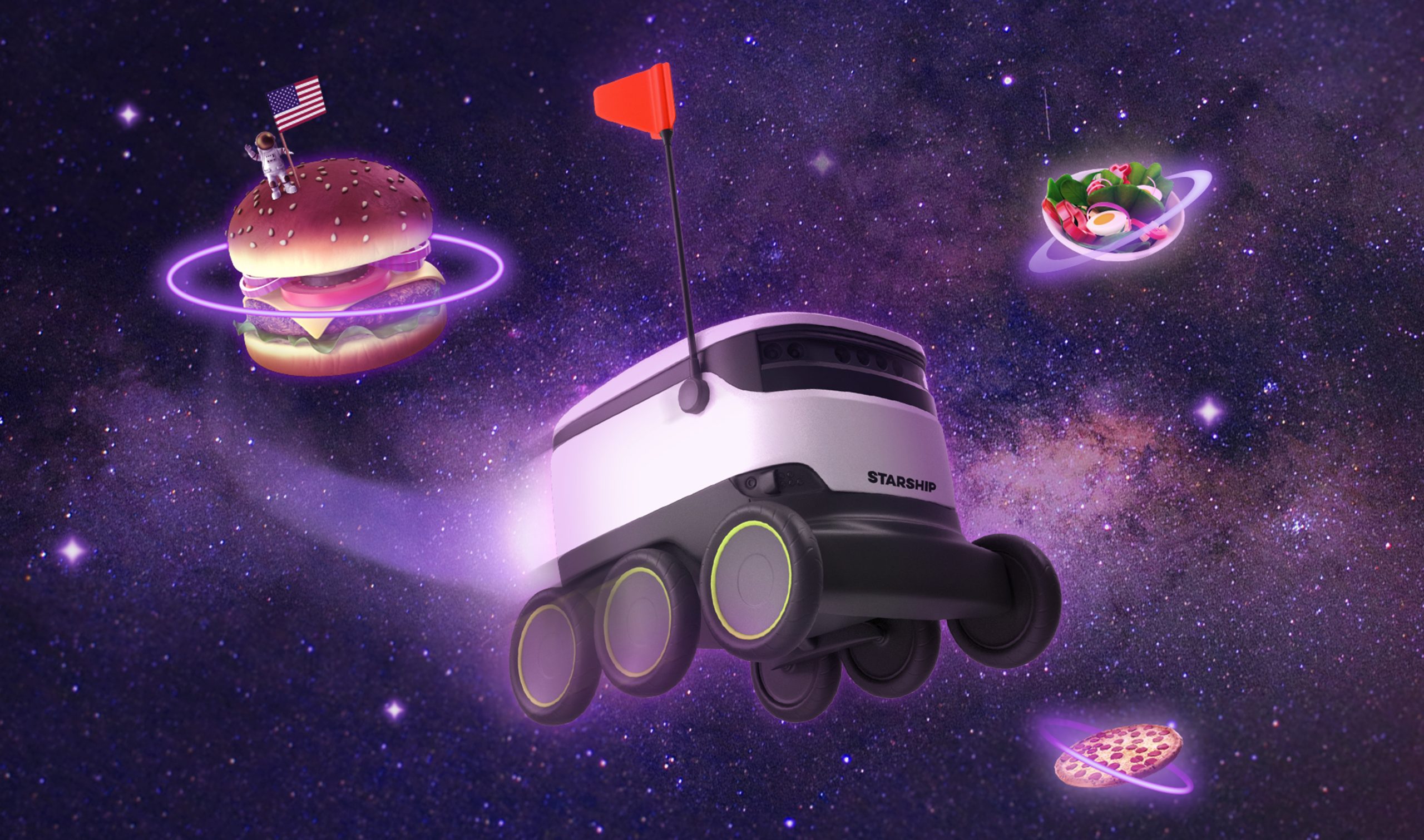 An interstellar food delivery service